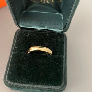 Real gold FILLED stylish stacking ring